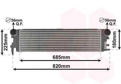VAN WEZEL 30014700 Радіатор інтеркулера MB Vito (W447) 14-