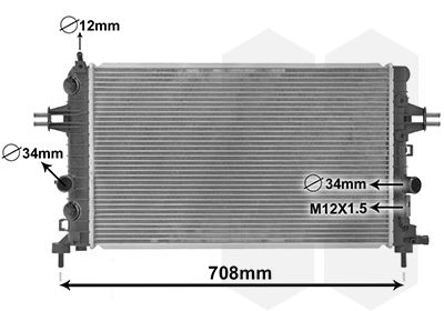 VAN WEZEL 37002363 Радіатор, система охолодження двигуна