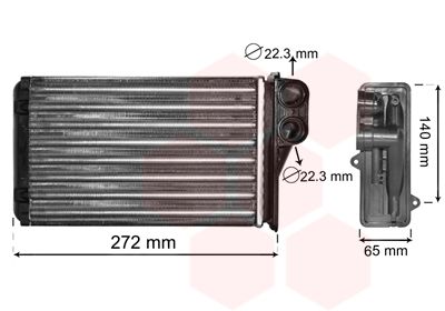 VAN WEZEL 40006292 Радіатор пічки Peugeot 207/207SW 06-13