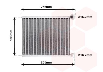 VAN WEZEL 40006366 Радіатор пічки Peugeot 508 1.6-2.2D 10-