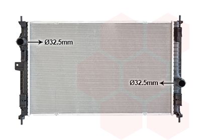 VAN WEZEL 40012707 Радіатор охолодження Citroen Berlingo 1.5-1.6 HDi 18-/Opel Grandland 1.2-1.6/2.0D