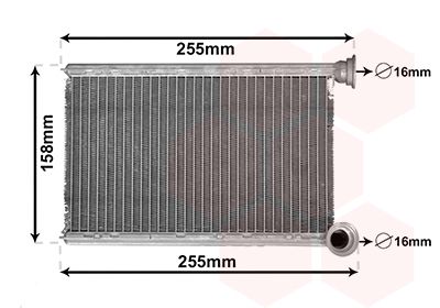 VAN WEZEL 43006551 Радіатор пічки Renault Megane/Scenic 02-09