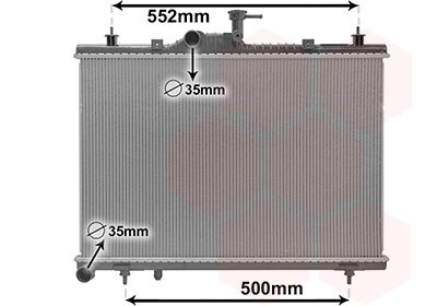 VAN WEZEL 43012705 Радіатор охолодження Renault Koleos I 2.0dCi 08-