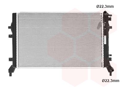 VAN WEZEL 58002326 Радіатор охолодження VW Tiguan 1.4TSI 07-18