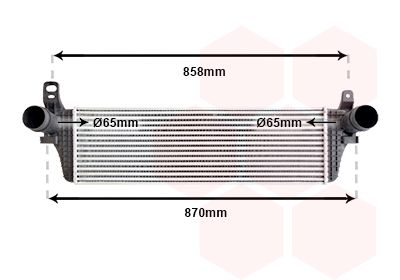 VAN WEZEL 58004313 Радіатор інтеркулера VW T5/T6 2.0 TSI 09-