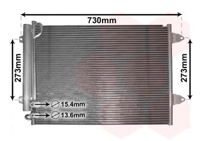 VAN WEZEL 58005225 Конденсатор, система кондиціонування повітря