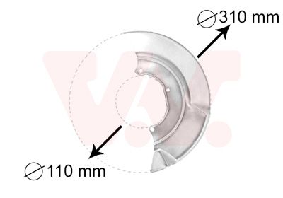 VAN WEZEL 5874371 Відбивач, гальмівний диск