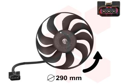 VAN WEZEL 5888745 Вентилятор охолодження двигуна Audi A3/TT/Skoda Fabia/Octavia/VW Bora/Golf/Polo 1.