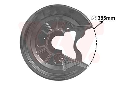 VAN WEZEL 7623373 Відбивач, гальмівний диск