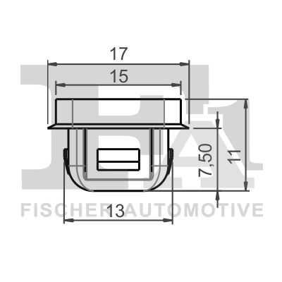 FA1 10600125 Кліпса кріплення обшивки (к-кт 5 шт) BMW 3 (E46/E90)/X5 (E53) 97-11