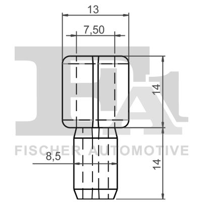 FA1 111003510 Палець (штифт) склопідіймача (заднього) VW Golf IV/Passat 96-10 (к-кт 10шт)