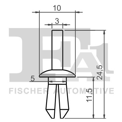 FA1 11200025 Кліпса кріплення (к-кт 5 шт) Audi/BMW/MB/VW