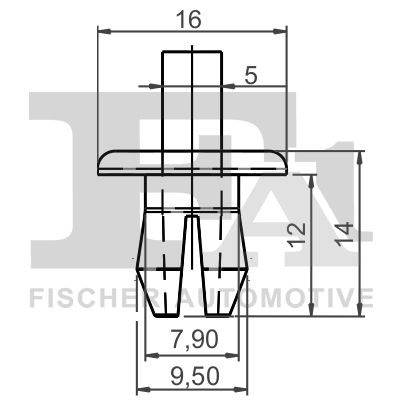 FA1 11200095 Затискач, декоративна/захисна накладка