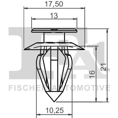 FA1 114000310 Кліпса кріплення обшивки дверей (к-кт 10 шт) VW T5/T6 03