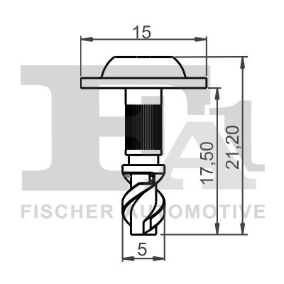 FA1 114009510 Болт захисту кришки двигуна (к-кт 10шт) Audi A4/A5/A6/A7/A8/Q5 07-
