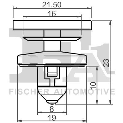 FA1 11401415 Кліпса кріплення обшивки дверей (к-кт 5шт) Audi/Ford/Seat/Skoda/VW