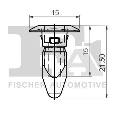 FA1 11600065 Затискач, декоративна/захисна накладка