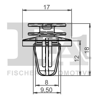 FA1 14400185 Затискач, декоративна/захисна накладка