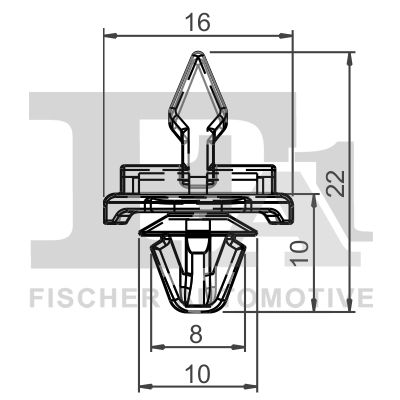 FA1 14400395 Затискач, декоративна/захисна накладка