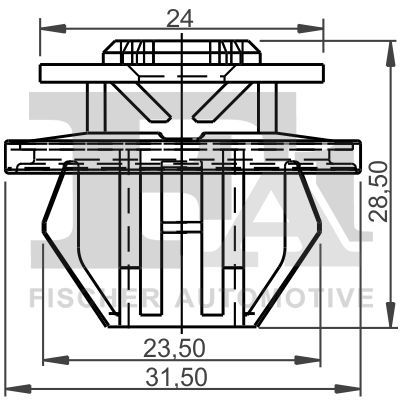 FA1 14400975 Кліпса кріплення накладки порога (к-кт 5 шт) MB E-class (W212/W213)/S-class (W222) 09-
