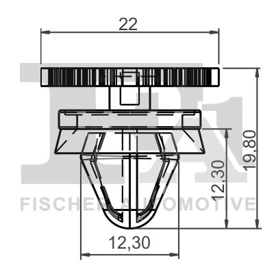 FA1 21400155 Кліпса кріплення обшивки дверей (к-кт 5 шт) Opel Vivaro 14-/Renault Kangoo 08-/Master 1