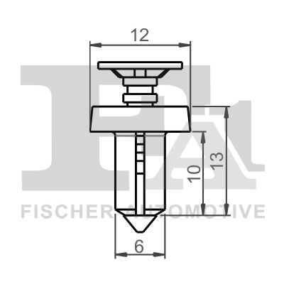 FA1 33300025 Затискач, декоративна/захисна накладка
