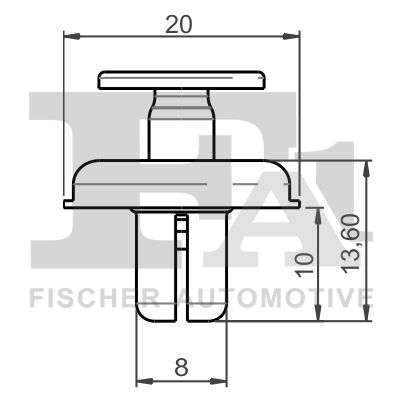 FA1 74200025 Затискач, декоративна/захисна накладка