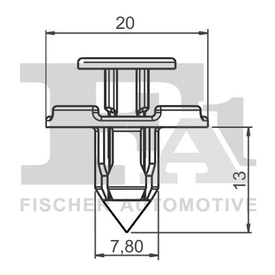 FA1 75300055 Затискач, декоративна/захисна накладка