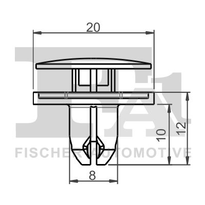 FA1 79300145 Кліпса кріплення (пістон) фари Honda CR-V/Civic IX