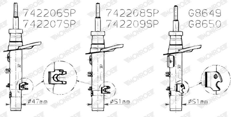 MONROE 742208SP Амортизатор
