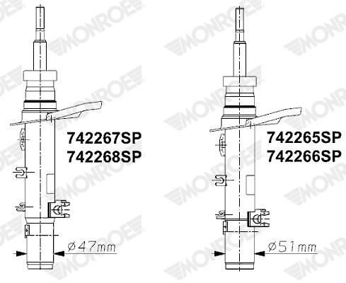 MONROE 742267SP Амортизатор