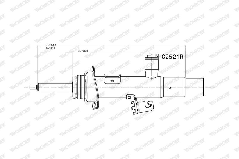 MONROE C2521R Амортизатор підв. BMW передн. прав. газов.