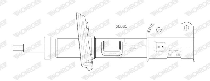 MONROE G8695 Аморт підв. JEEP COMPASS (MP, M6, MV, M7)(2016-)передн.прав.газ.(вир-во MONROE)