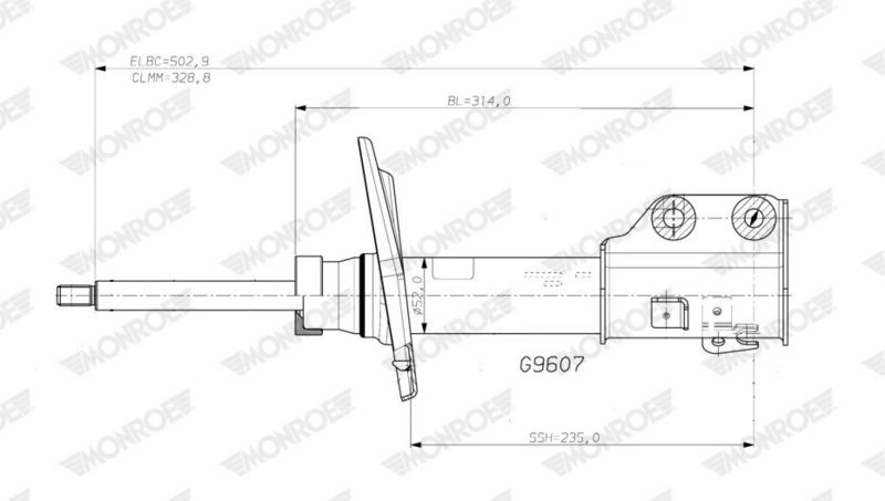 MONROE G9607 Амортизатор