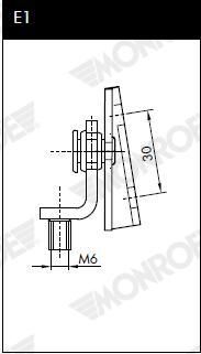 MONROE ML5051 Газова пружина, багажник/кузов