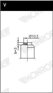 MONROE ML5102 Газова пружина, кришка капота