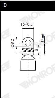 MONROE ML5106 Амортизатор багажника
