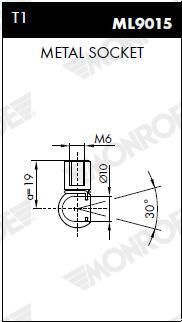 ML5535 Monroe Амортизатор багажника