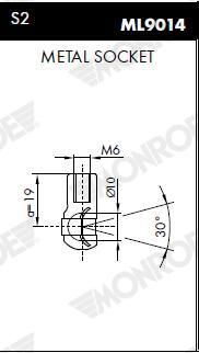 MONROE ML5559 Газова пружина, кришка капота