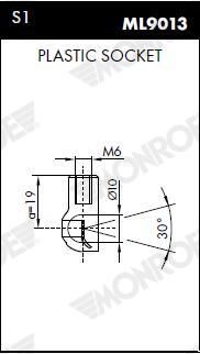 ML5742 Monroe Амортизатор багажника