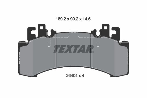 TEXTAR 2640401 Комплект гальмівних накладок, дискове гальмо