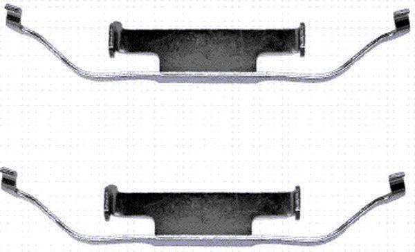 TEXTAR 82028700 Планка супорта (заднього) прижимна (к-кт) BMW 3 (E90)/7 (E32)/5 (E34) (Teves)