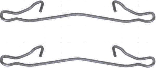 TEXTAR 82029200 Планка супорта (переднього/заднього) прижимна (к-кт) Renault/Opel/Ford/Fiat/Dacia 90- (Teves)