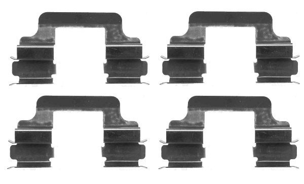 TEXTAR 82054900 Планка супорта (заднього) прижимна (к-кт) VW T5 (Lucas)