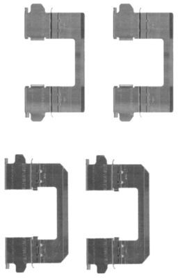 TEXTAR 82507800 Планка супорта (переднього) притискна (к-кт) Nissan Qashqai/ X-Trail 07-13 (Akebono)