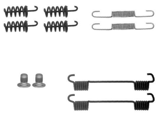 TEXTAR 97038300 Комплект пружинок колодок ручника MB C-сlass 07-/CLK 02-10/E-class 09-/S-class 05-/Vito 14-