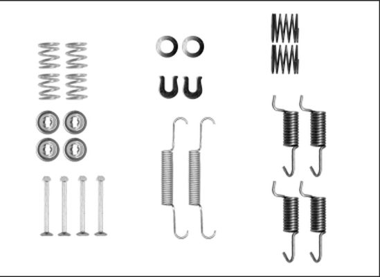 TEXTAR 97042500 Комплект пружинок колодок ручника Mitsubishi Lancer/Outlander/ Subaru Outback