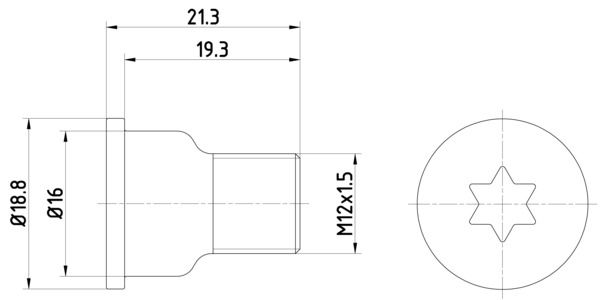 TEXTAR TPM0005 Гвинт, гальмівний диск