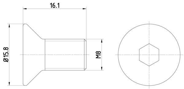 TEXTAR TPM0006 Гвинт, гальмівний диск