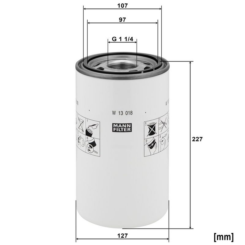W13018 Фільтр масла  (MANN)